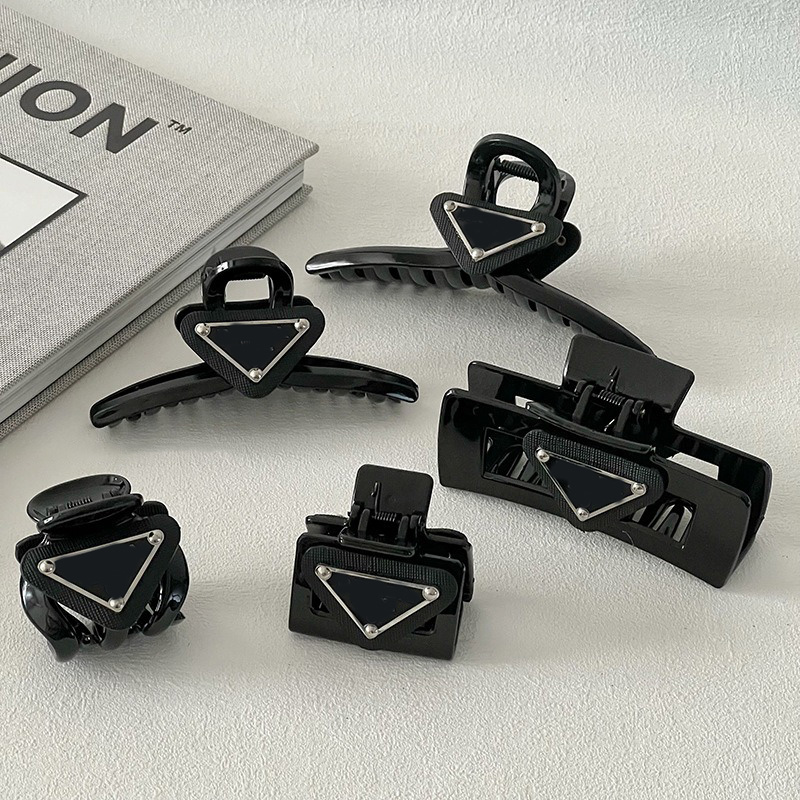 High Quality Black Barrettes Hair Clips Designer Brand Classic Luxury Letters Hairpin Women Gift Hair Jewelry Hair Accessories