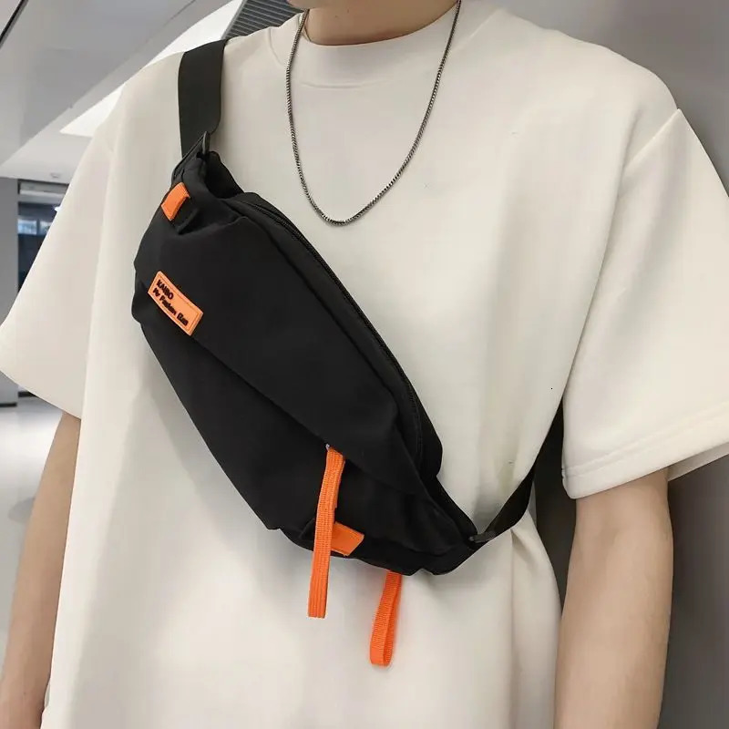 Foufurieux waist bag womens shoulder Fanny bag travel sports womens money belt bag mens fashion banana bag 241031