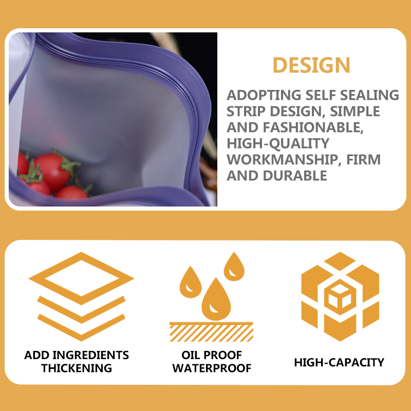 Cross border Amazon Temu specializes in three-dimensional food packaging and storage, with self sealing bags, zippered fresh-keeping bags, and sealed 