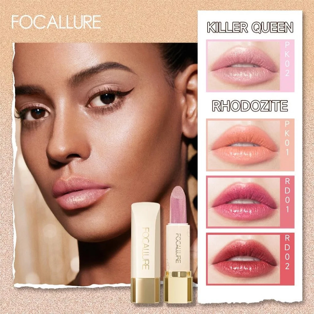 FOCALLURE Wholesale 8 pieces/set of diamond shiny lipstick long-lasting shimmer lipstick pen cosmetics 241031