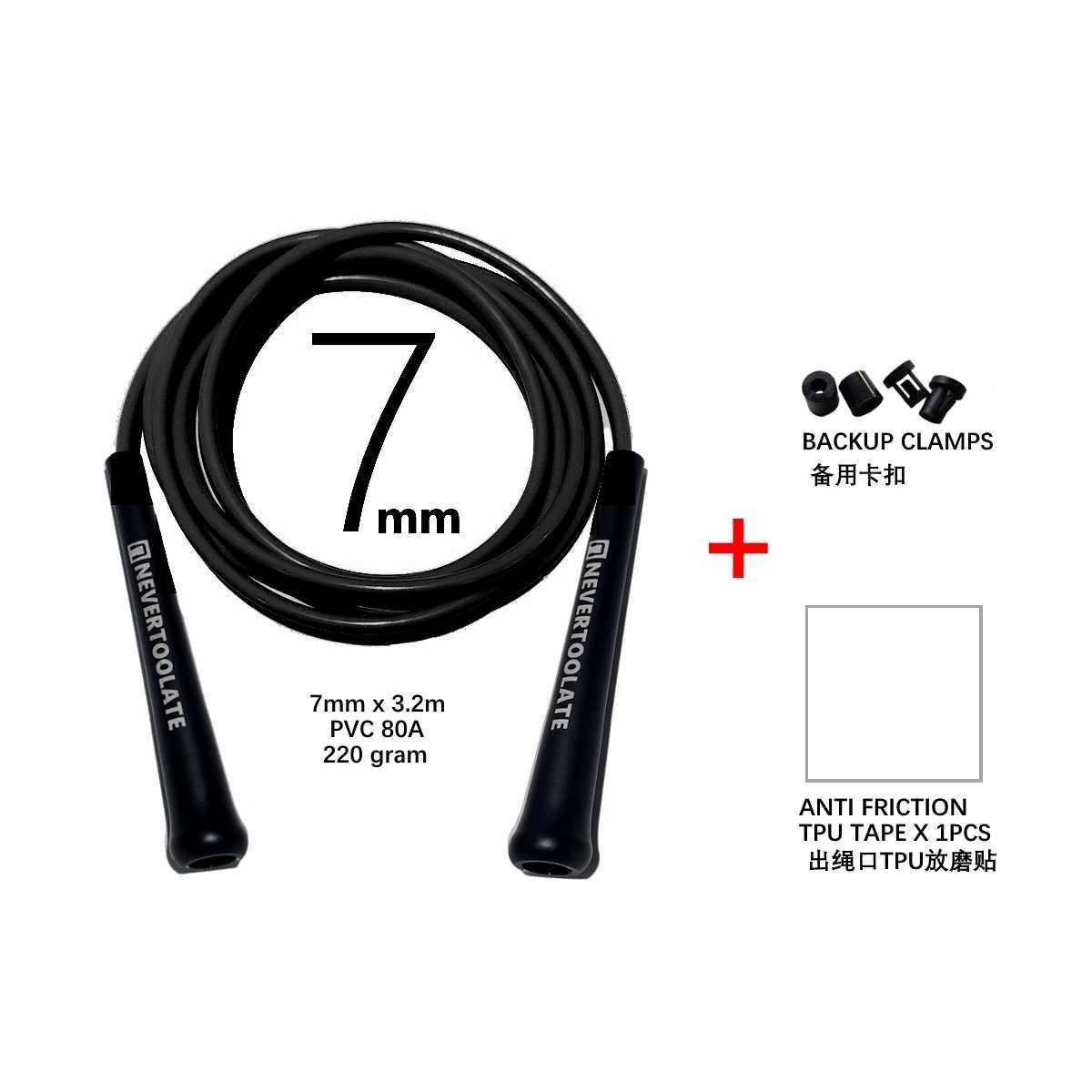 Extra long 3.2-meter rope with a length of 7mm PVC 15.5cm long hand 220g heavy-duty crossfit cross rope hiit jump ropeW241101