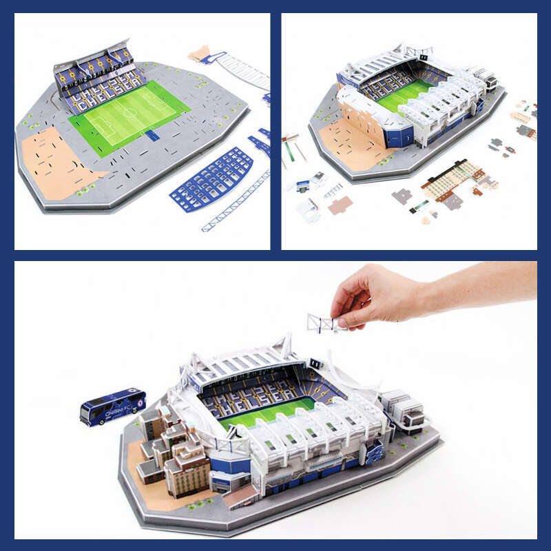 Small Size World Cup field model 3D Bricks Toy Puzzle Football Field Gift Building Toys