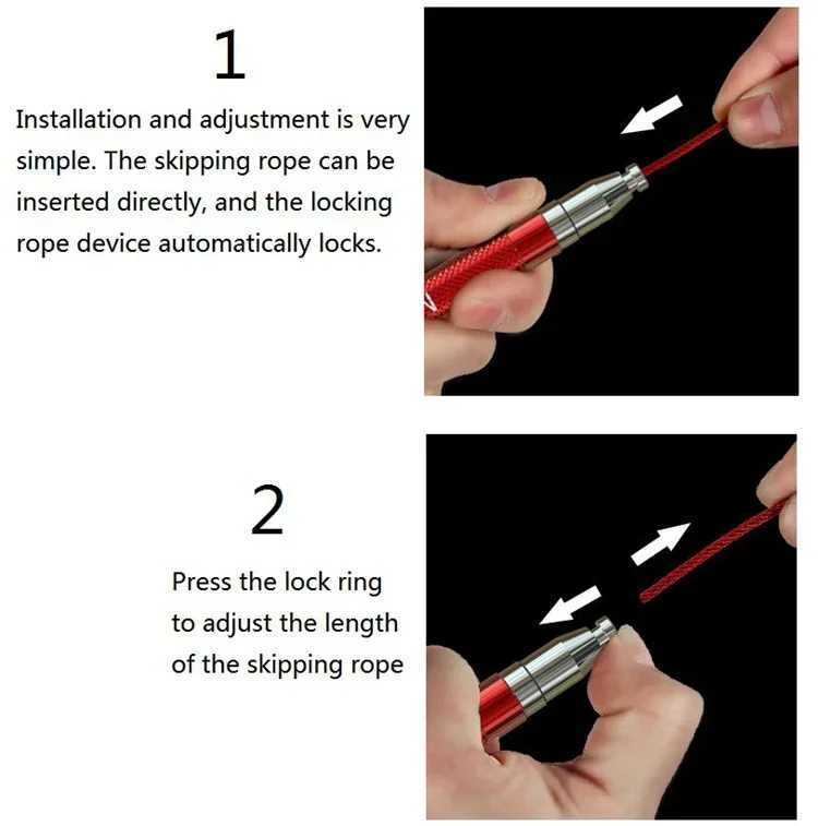 Whosa Profound Jump Rope Weight Bearing Speed Jump Rope Steel Wire Giant Rope Practice at Home Crossfit 2024 RedW241101