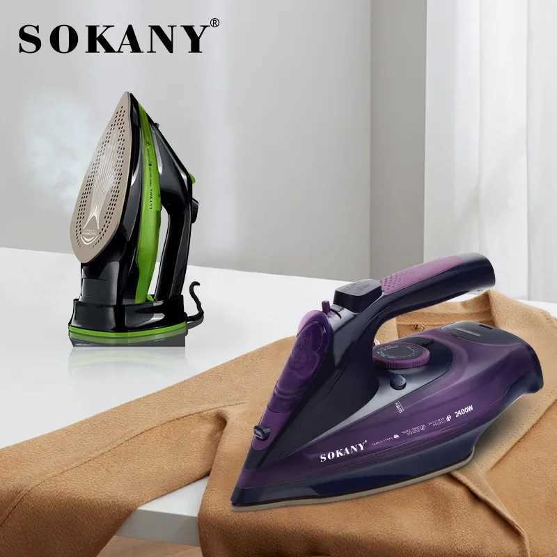 Wireless handheld steam iron for clothing with rodless baseboard -2000W steam iron with adjustable thermostat control Y241101