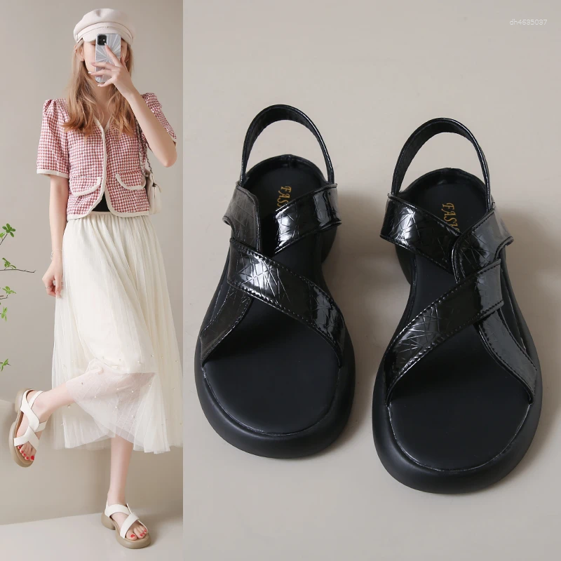 Sandals Women's Summer Soft Comfortable Breathable Non-slip Wear-resistant Pregnant Women Flat Shoes Outdoor Slippers zhanyishengli