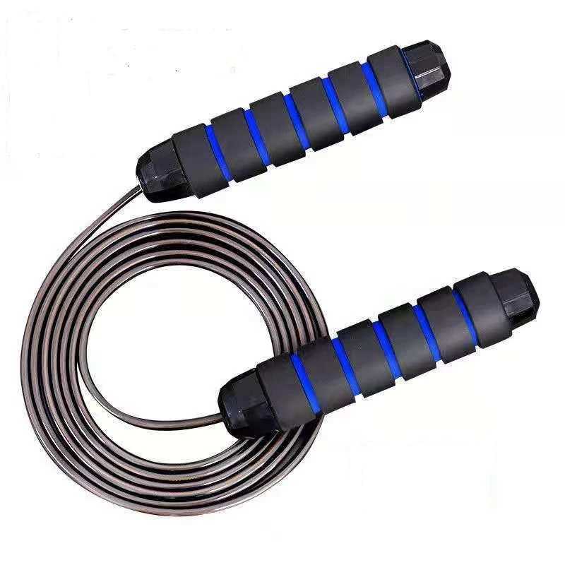 Jumping rope with ball bearings without Tang fast giant rope cab steel sliding rope gym fitness and slimmingW241101
