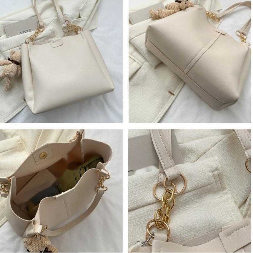 Shoulder Bags Large Capacity Bag WoMens Versatile Trendy Tote Bag Commuting Bag College Student Shoulder Bag Shopping Bag 241015
