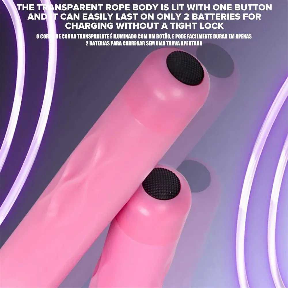 Luminous Jumping Rope Cool Night Exercise Weight Loss Sports Giant Rope Fitness Aerobic Training Home Sports Ski RopeW241101