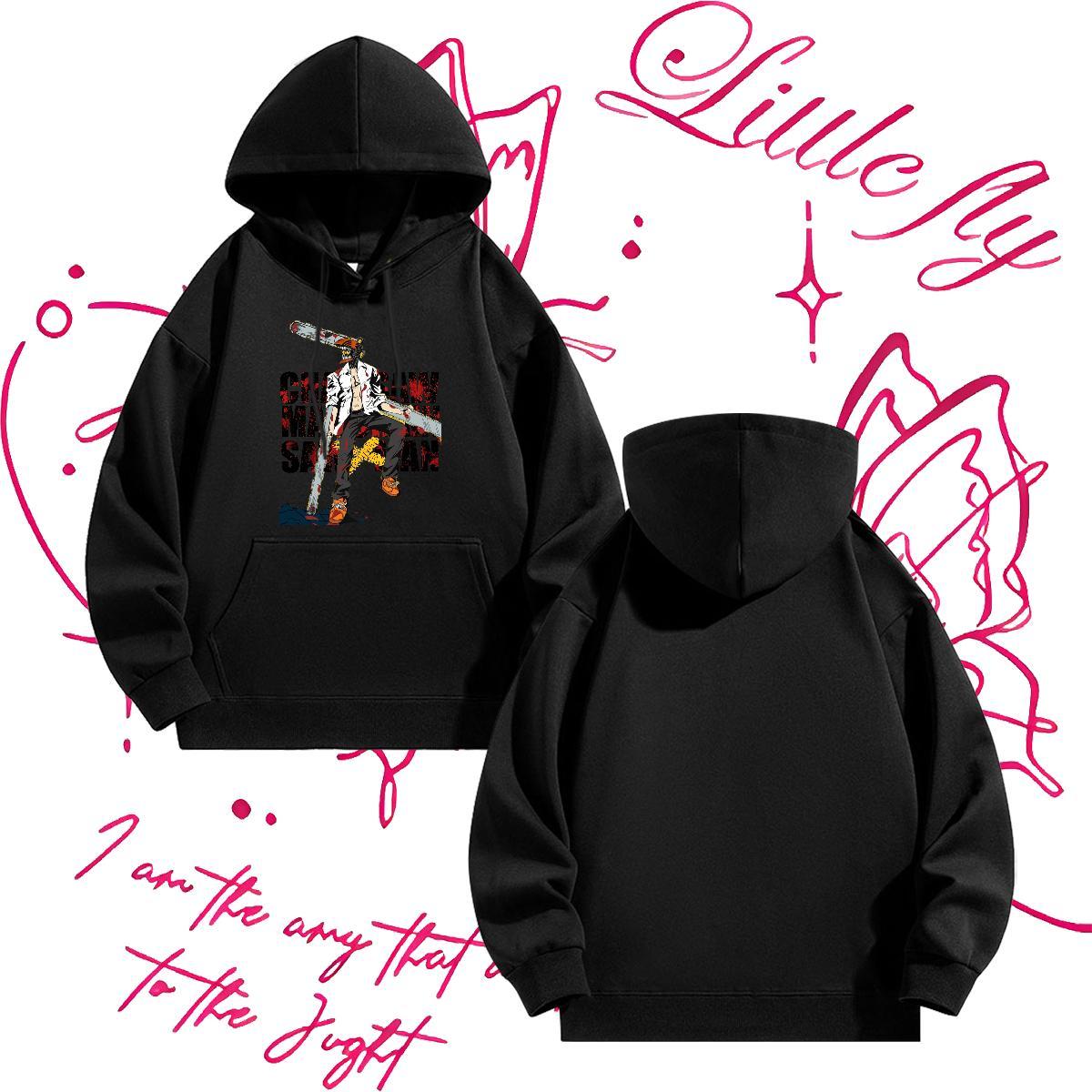 Brand Unisex Sweatshirts Daily Wear Comfortable Mens Hoodie Breathable Long Sleeve Plus Size Cartoon Tops Hoody Cotton 350g