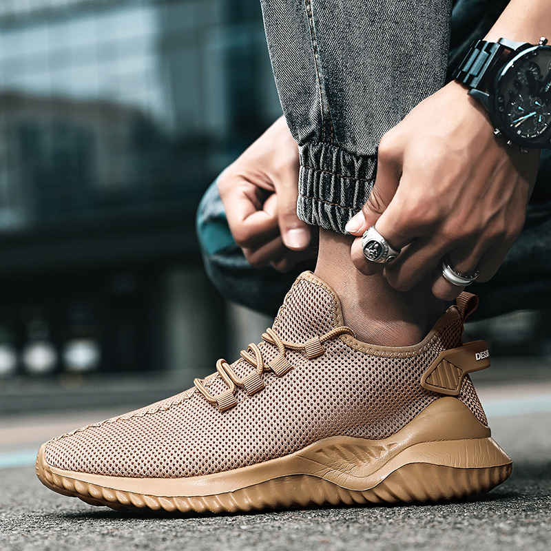 Men Running Shoes Trendy Sports Shoes Breathable Lightweight Mesh Fashion Outdoor Sports Sneaker