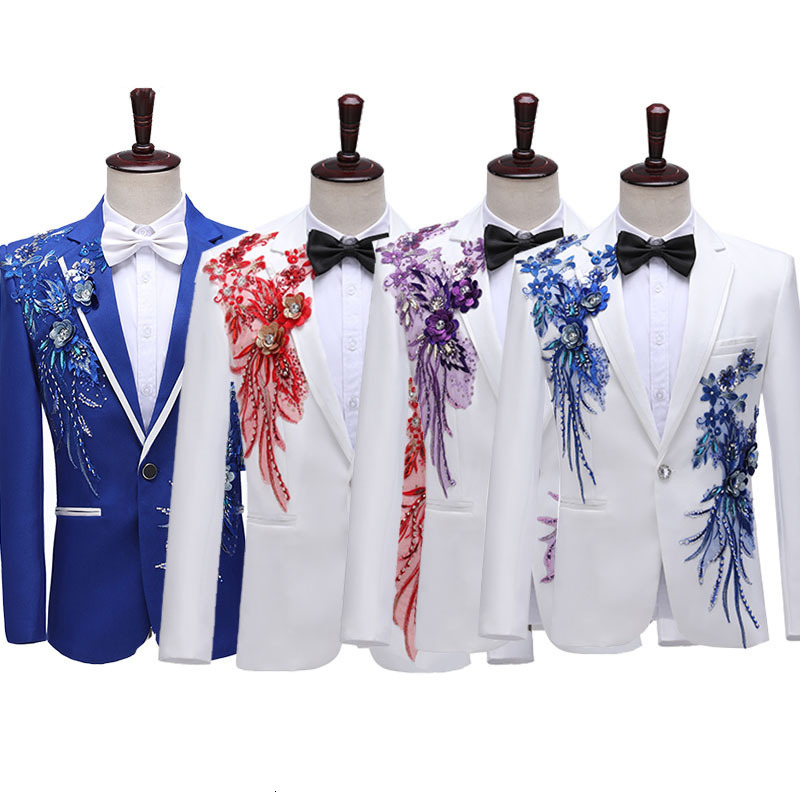Men s Suits Blazers G N Series Men Blazer Beautiful Lilac Purple Floral Pattern Tuxedos 3 Pieces Formal Party Costume Homme Slim Fit 231114