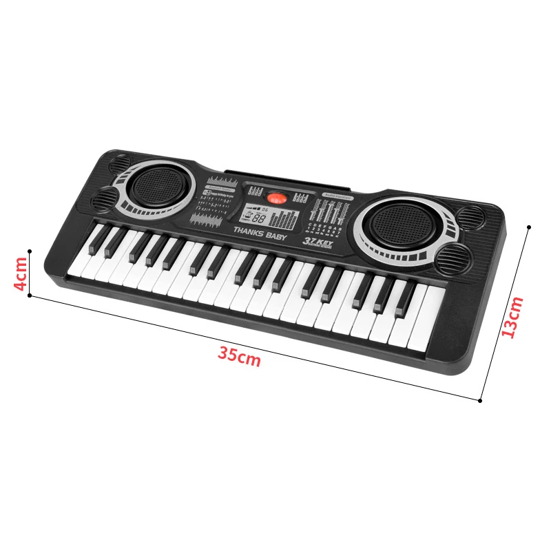 Children's 61 Keys Piano with Microphone Multifunctional Electronic Organ 37 Keys Music Electronic Keyboard Piano Girl Toys Gift