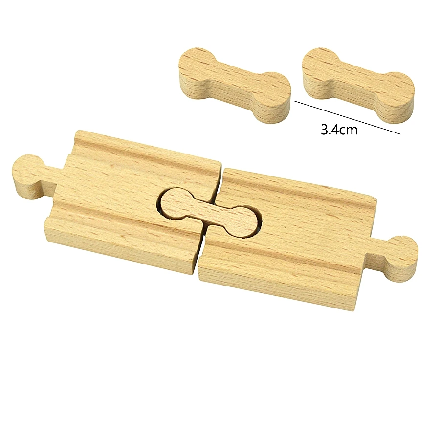 Railway Connect Fixer Train Set Accessories Connector Holder Fit Biro Wooden Track Toys Educational Diecast