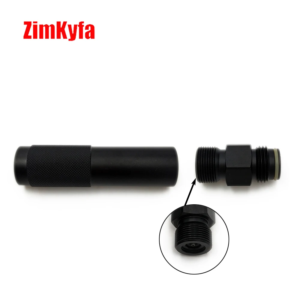 Quick 2025 Change new 12g Co2 Cartridge Capsule Cylinder Adapter W/ G1/2-14 Threads Adaptor For Cylinder