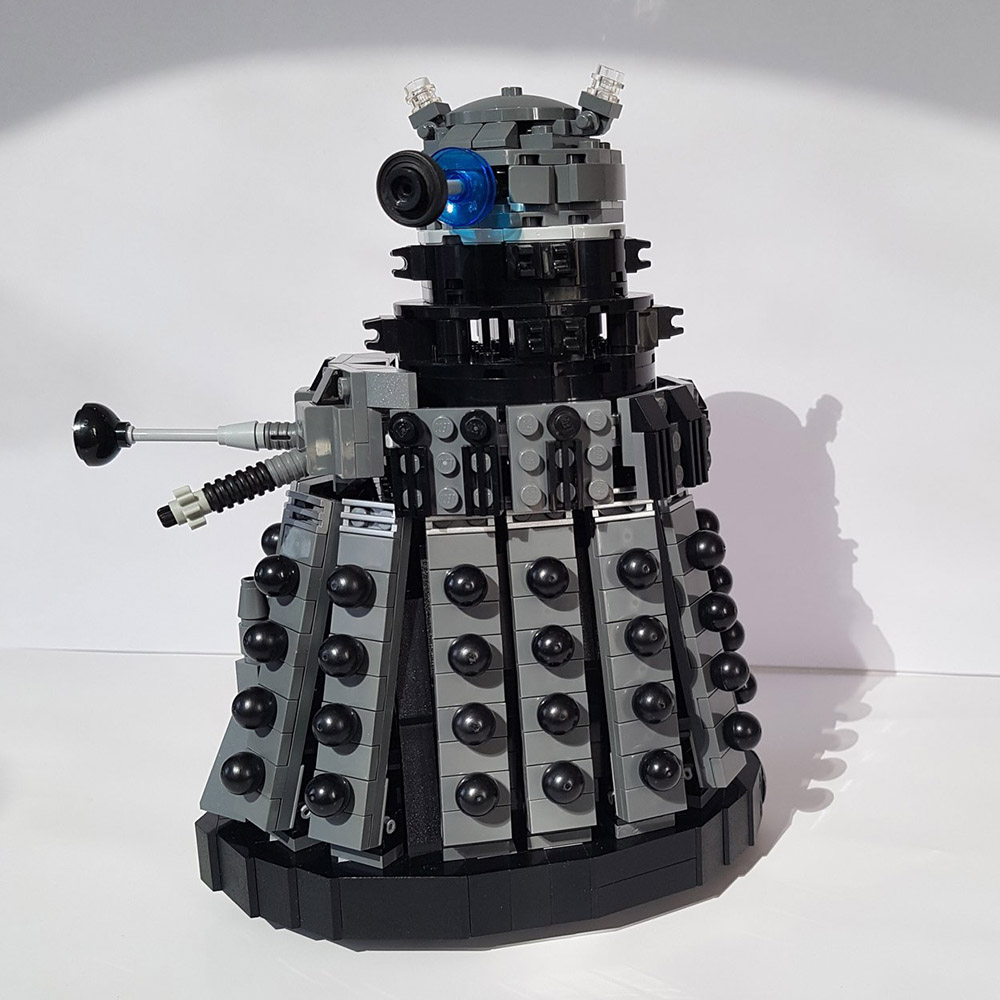 BuildMOC Doctor Whoed Robot Daleked Building Block Set Movie Character Doctor Telephone Booth Time Machine Model Bricks Toy