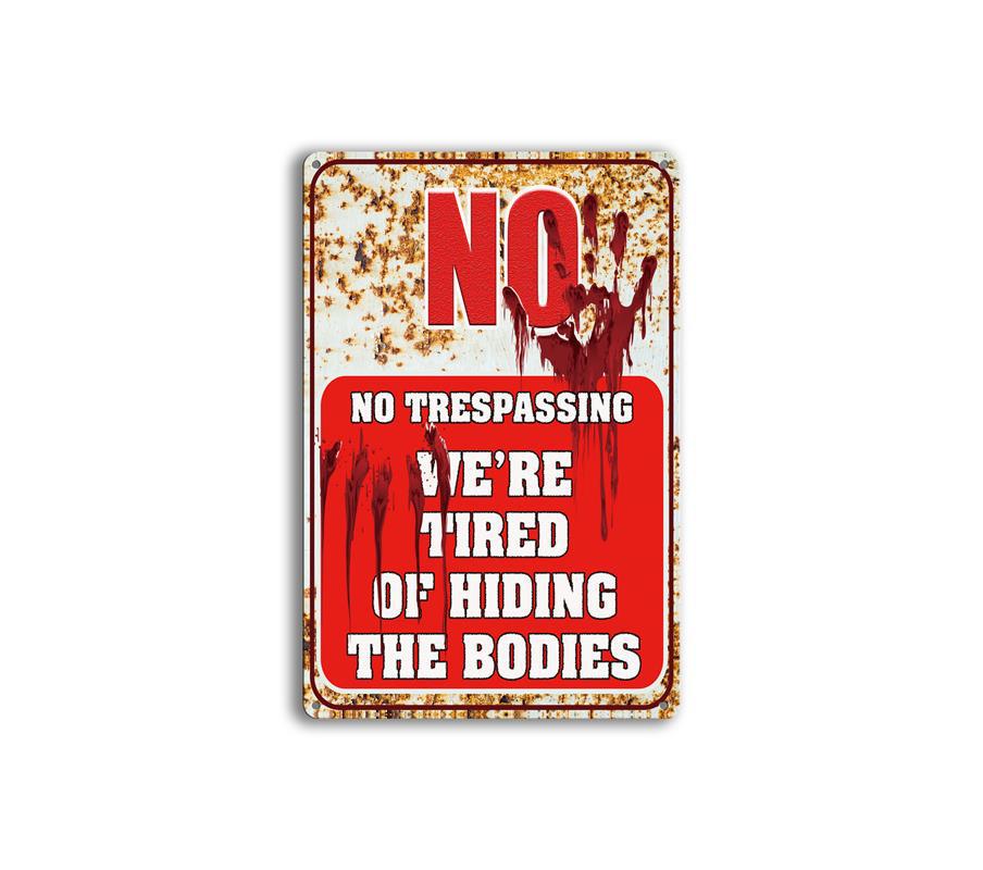 Customized Vintage Warning Metal Tin Signs Movie Gasoline Beer Wall Decor for Home Bars Garage Cafe Club Man Cave Pubs Retro Tin Sign YFA2064