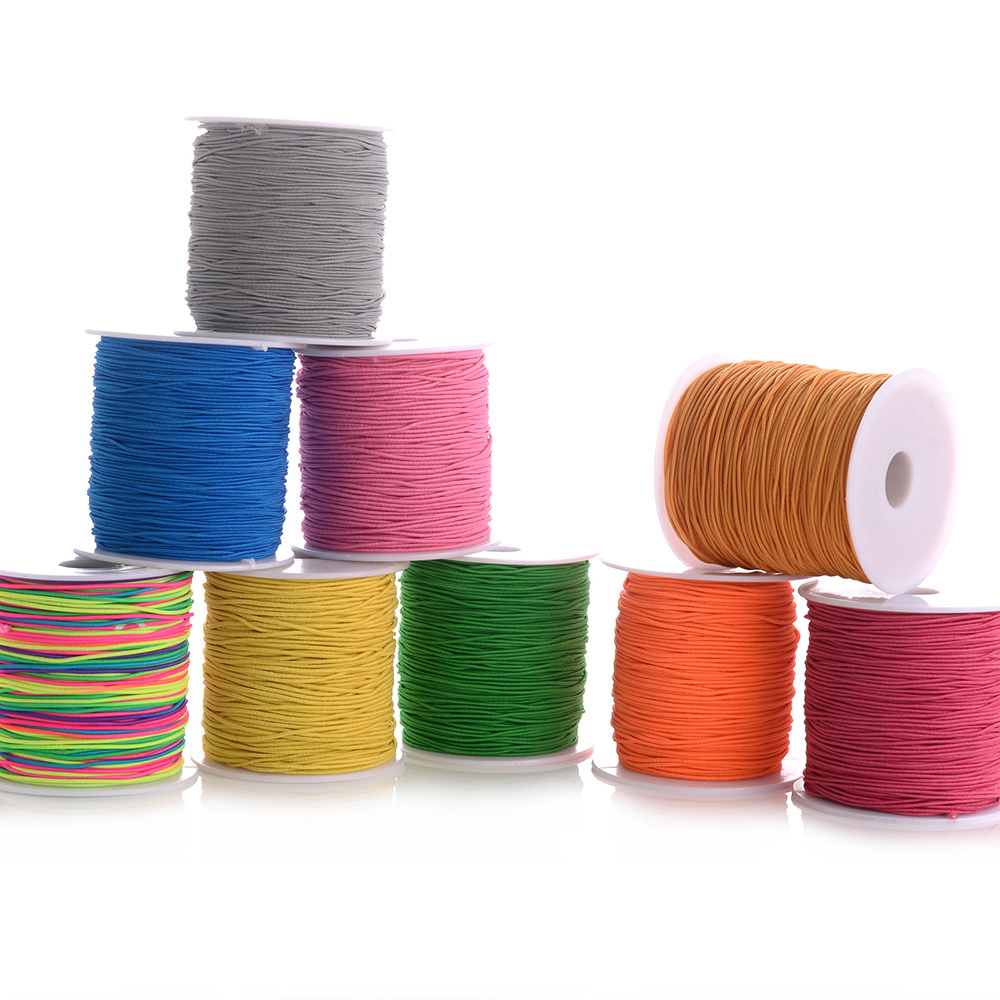iYOE 100m/Roll 1mm Elastic Cord Thread Gradient Stretchy String For Jewelry Making Necklace Bracelet Diy Sewing Supplies