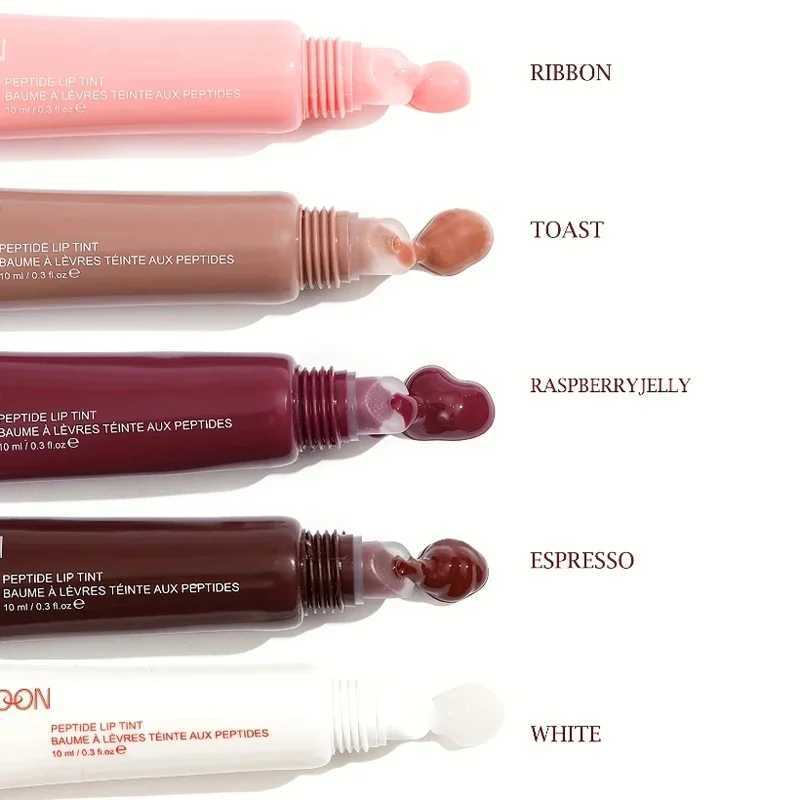 5-color peptide gloss lipstick lasting moisturizing and whitening lip line sexy wrinkle color female cosmetics W241101
