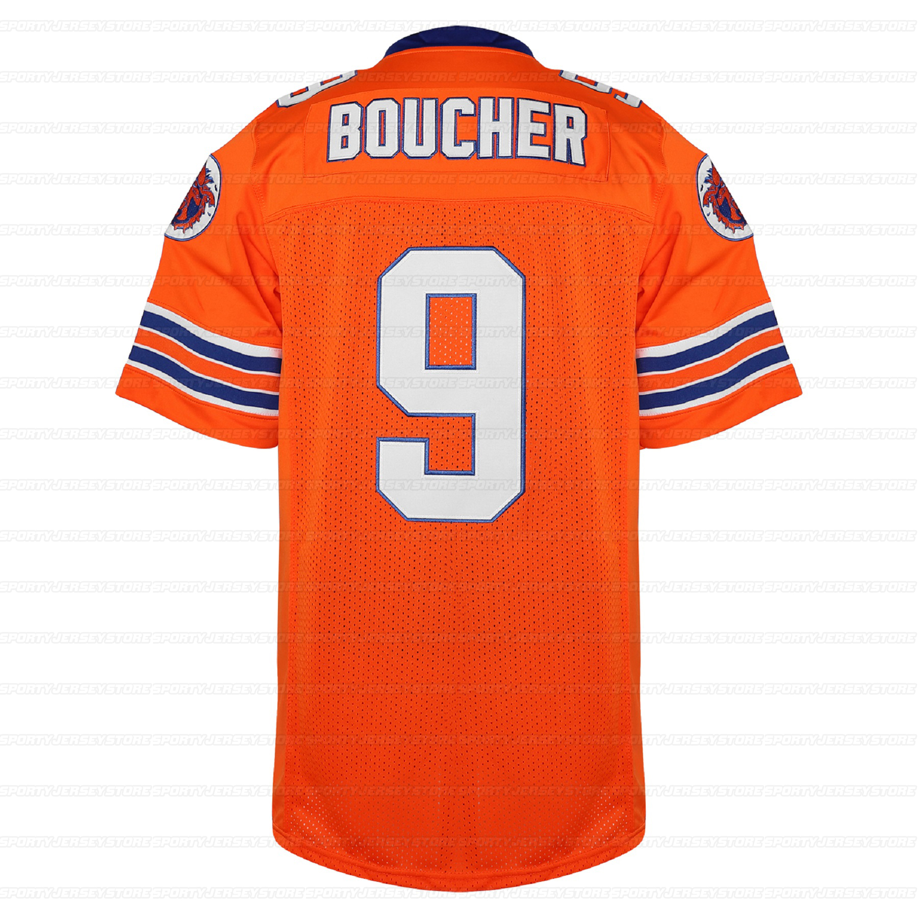 #9 Bobby Boucher Orange Football Jersey