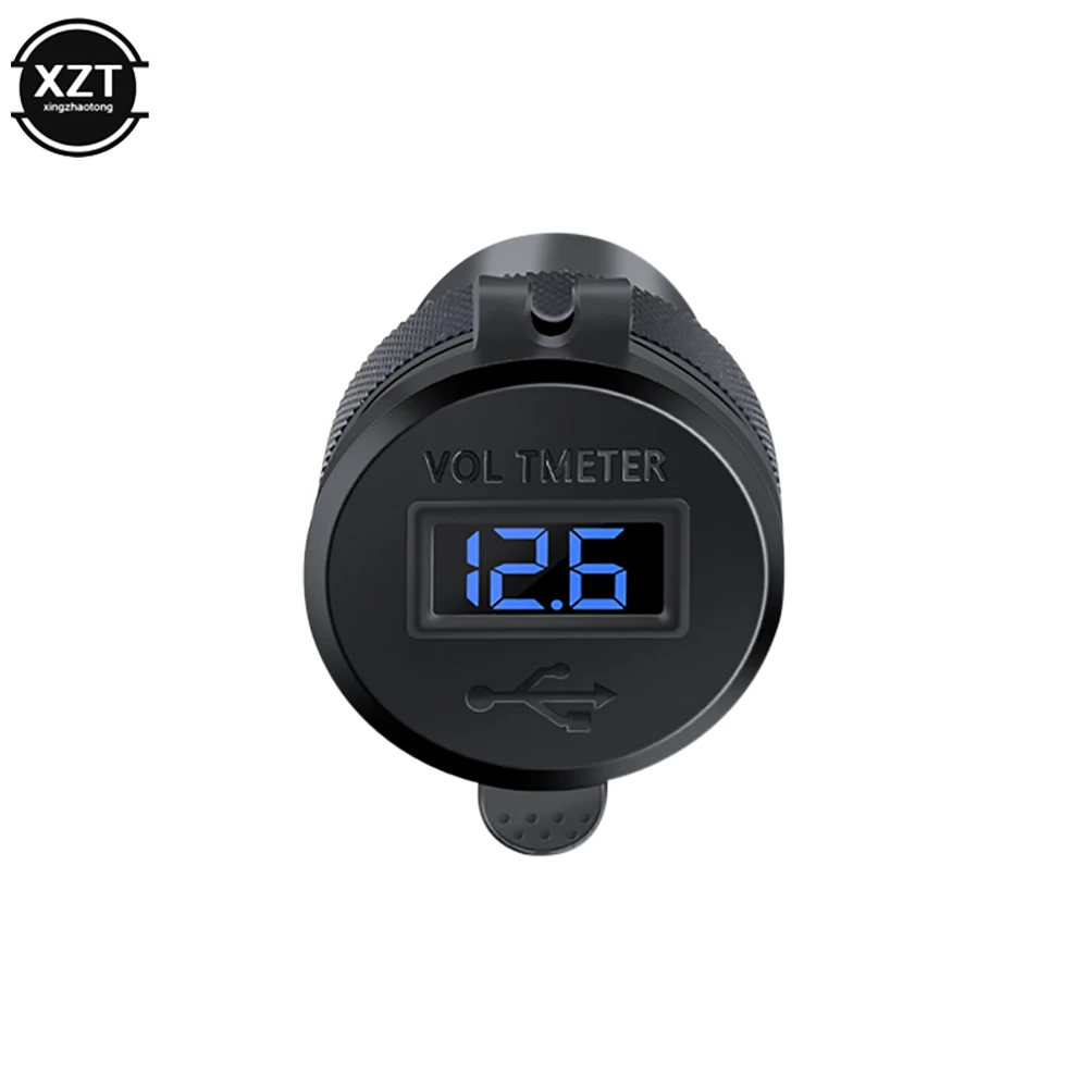 Car Charger Dual new QC3.0 USB Fast PD Charger 2025 12-24V Aluminum Alloy Black Qiuck Charging Adapter for Car Motorcycle