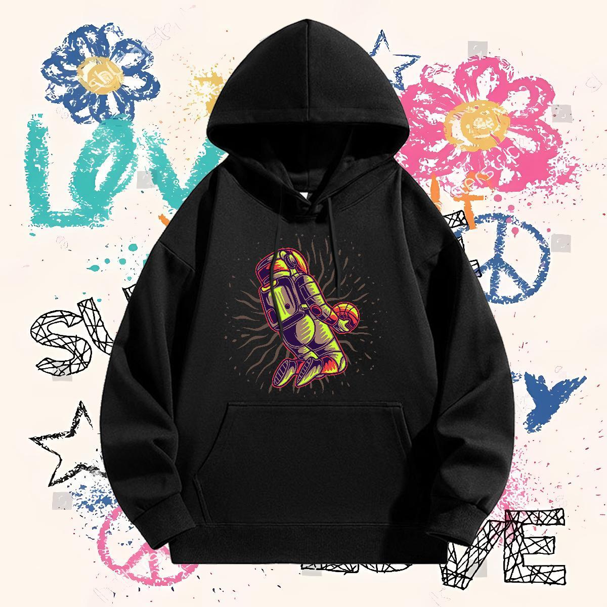 2024 New Hoodie For Man Breathable Classic Men's Hooded Sweatshirt DIY Pullover Hoodie Casual Thick Fleece