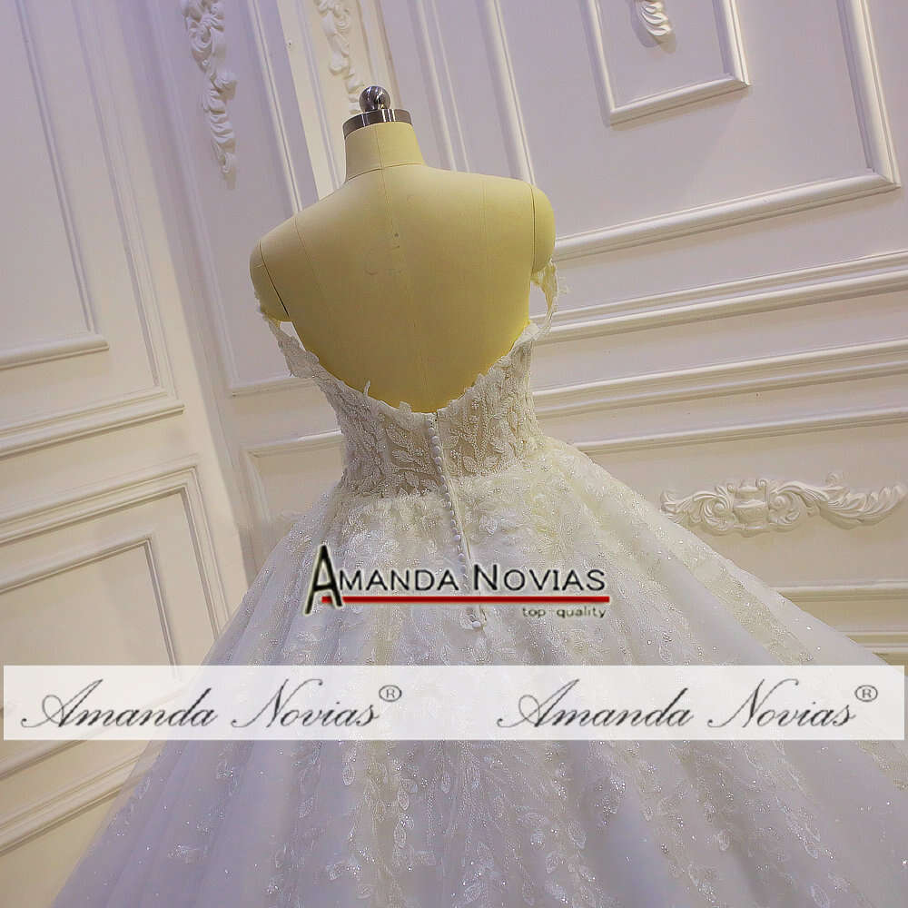 Off The Shoulder Sweetheart Ball Gown Wedding Dress