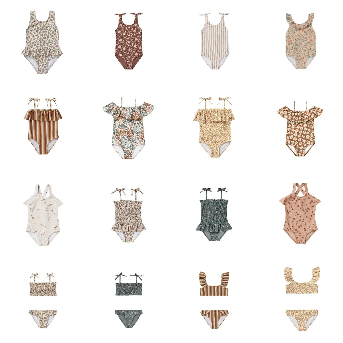 2022 Summer New Swimsuit Girls' new One Piece Sling Swimsuit Beach 2025 One Piece Swimsuit Long Sleeve Sunscreen Swimsuit