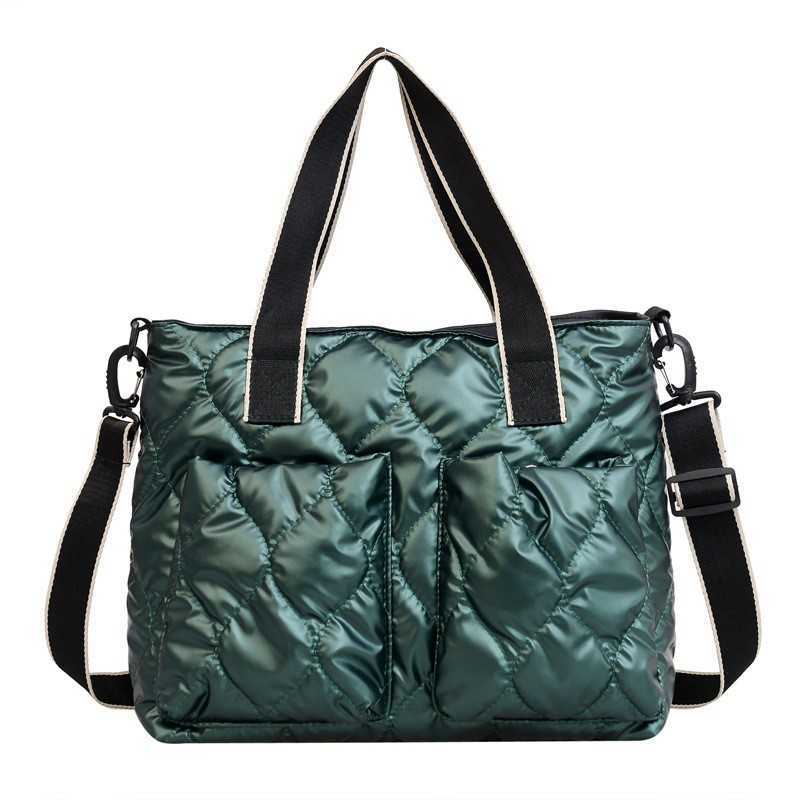 CMM Autumn Winter New Cotton Clothing Bag Embroidery Thread Space Cotton Crossbody Bag Fashion Bright Face Womens Bag Casual Handbag