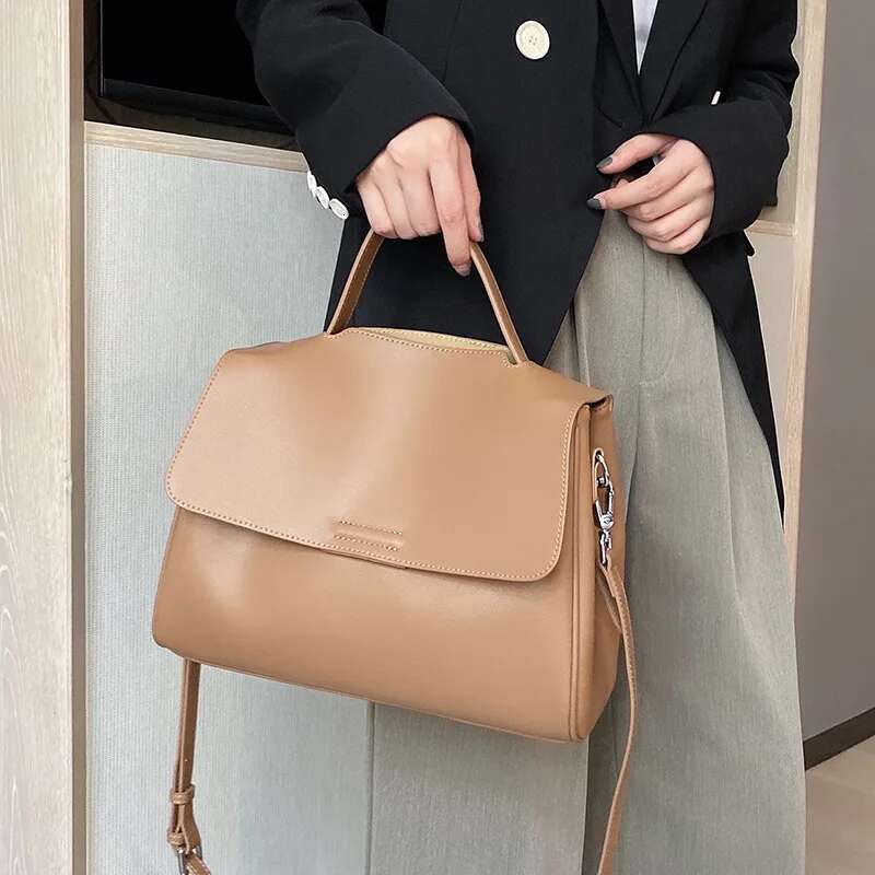Shoulder New Genuine Leather 2024 High Quality Casual Totes Ladies Messenger Bag Handbags Women Bags Designer s 4