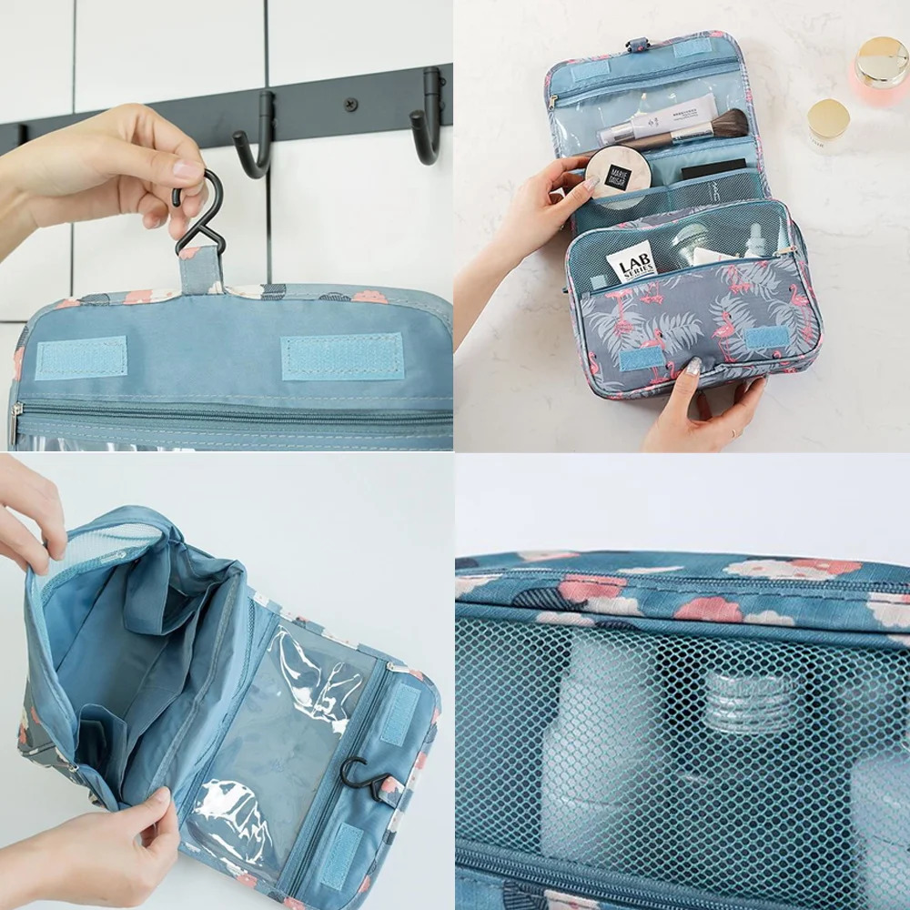Hook Makeup Bag Womens Bag Outdoor Cosmetics Toilet Beauty Washing Bag Womens Waterproof Makeup Bag Organizer Handbag 241031