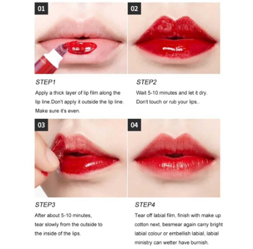 Makeup fluid lipstick gloss waterproof lasting tears lipstick ladies sexy red makeup tears pulling lips facial mask W241101