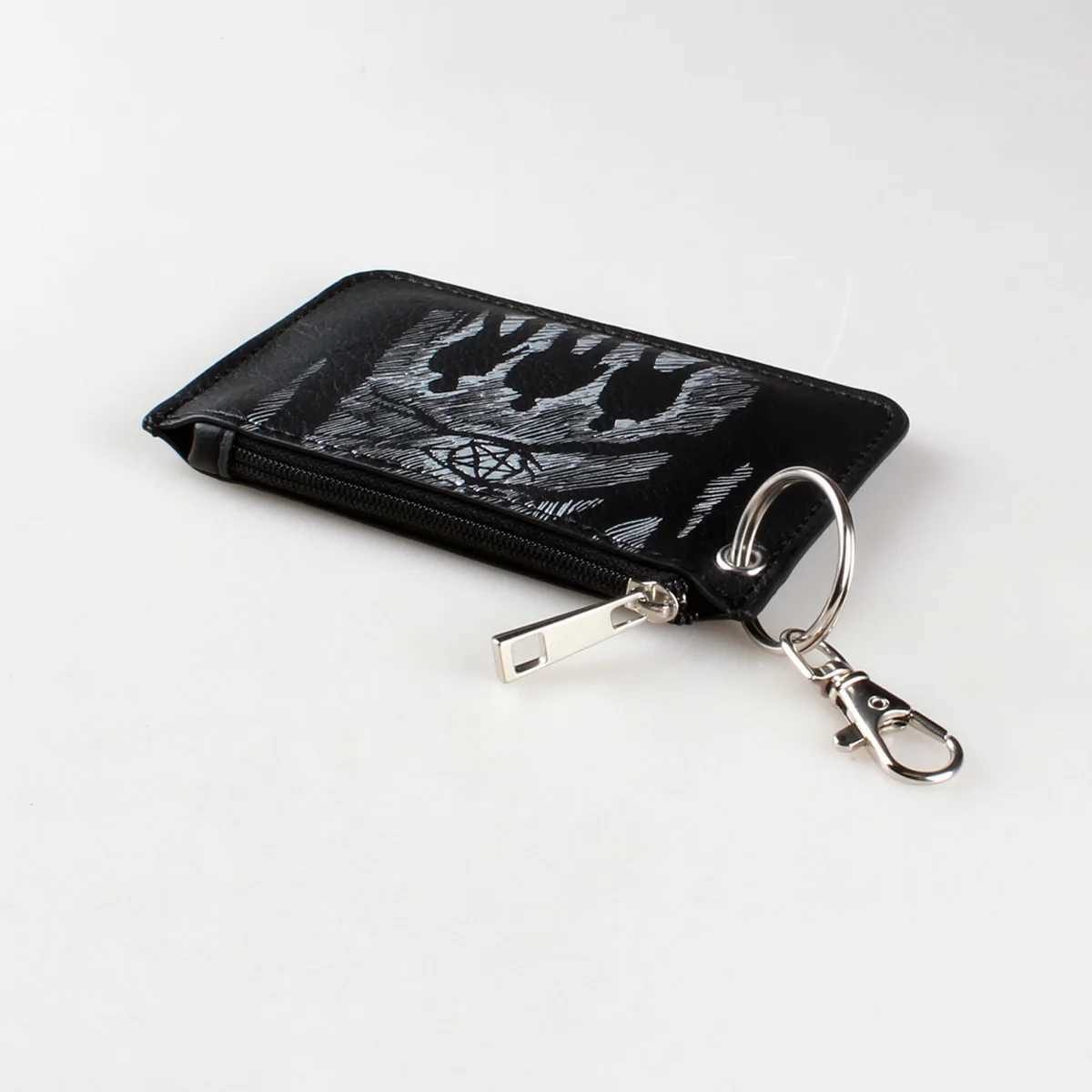 Pattern Mini Case PU Leather Wallet Zipper Womens Coin Purse With HookXJ241111