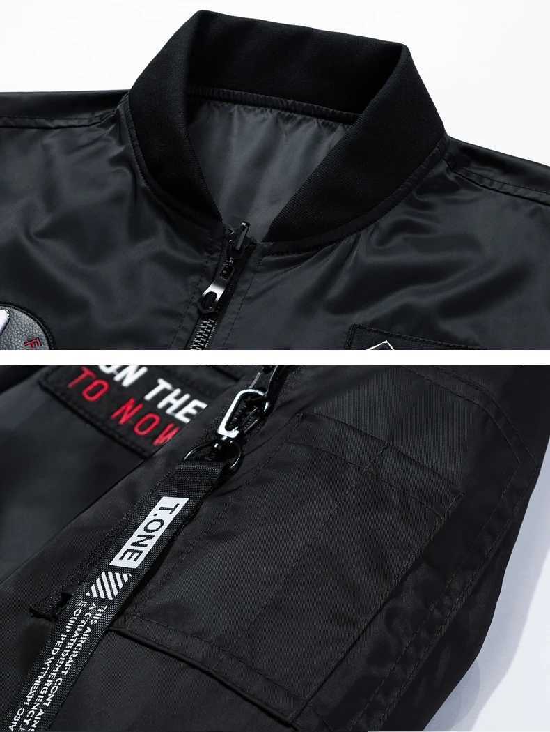 Mens Basic Set 2024 New Airctr Embroidered High Collar Jacket Mens Double sided Wearable Flight Jacket W241102