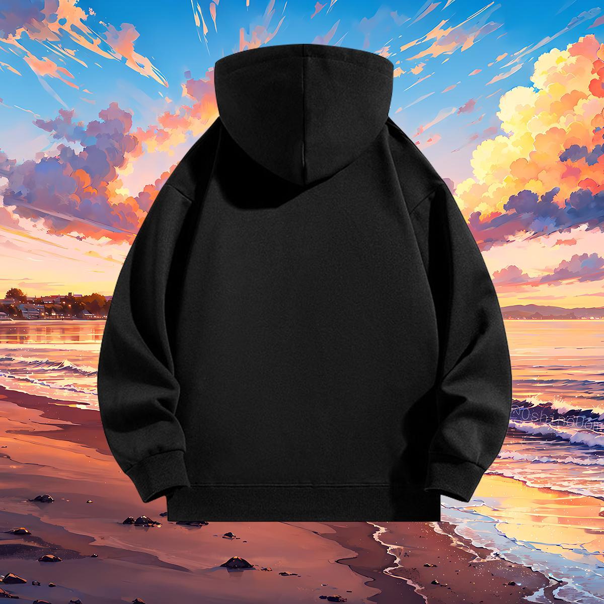 Fashion Designer Hoodie Women Tops Hoody Loose Women Hoodie Anime 350g Cotton Hooded Collar Breathable Beach