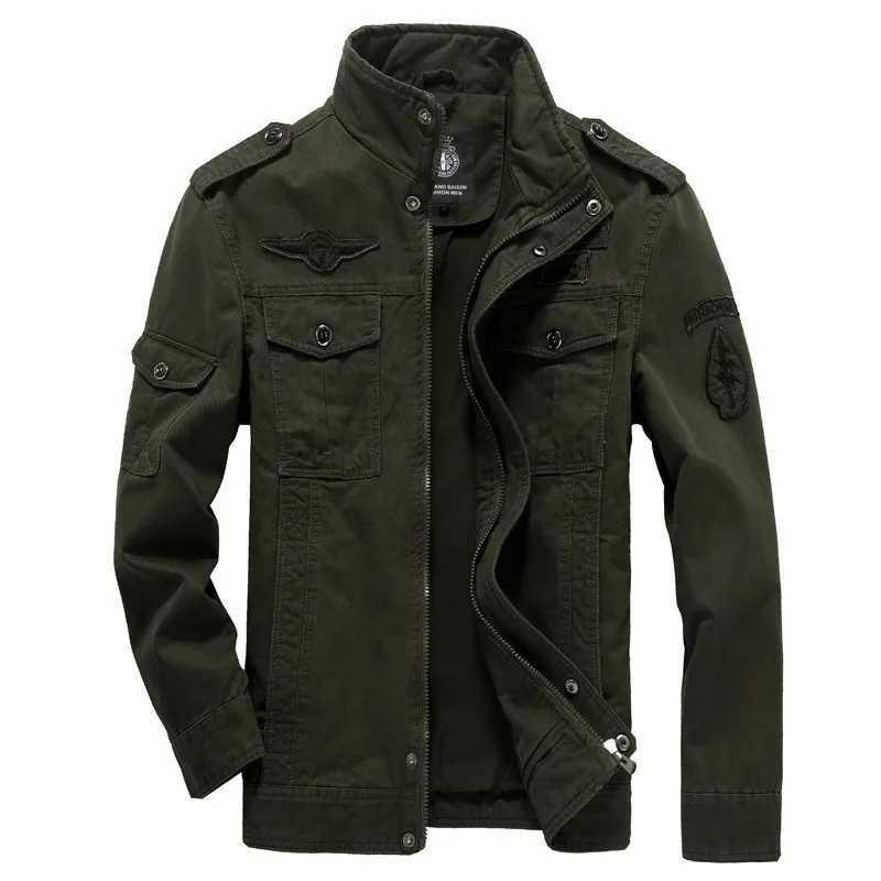 MaiDangDi Mens Casual Jacket with Limited Pockets Embroidered Printed Zipper Cotton Laundry Work Clothes Mens Coat W241102