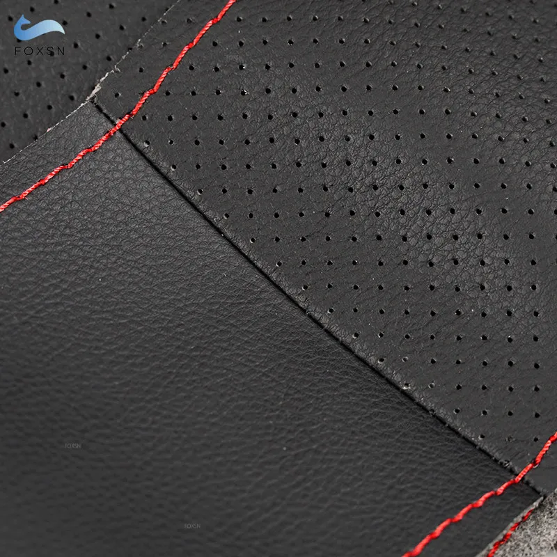 Hand Braid Car Steering Wheel Cover For Mercedes Benz W176 W246 W205 C117 C218 X218 W213 X156 X253 W166 X166 W447 Leather Trim