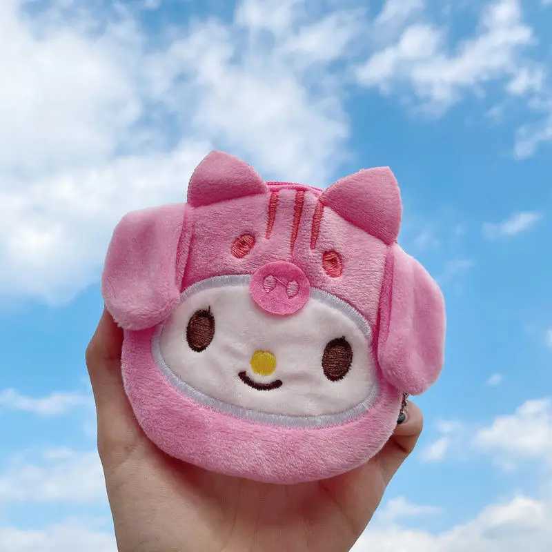 10cm kaii Coin Purse Carto Anime Plush Purse Student Children Wallet Cute CINNAMOROLL Small Storage Bag Girl Christmas GiftsXJ241111