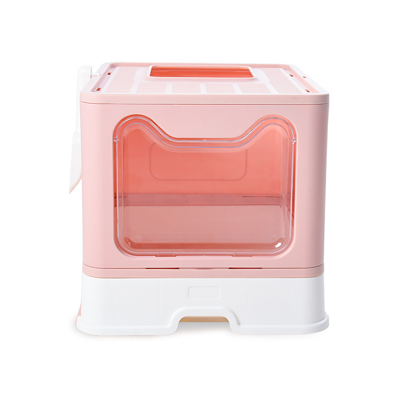 Collapsible oversized litter box fully enclosed oversized odor-proof easy to clean cat toilet Cat pet supplies