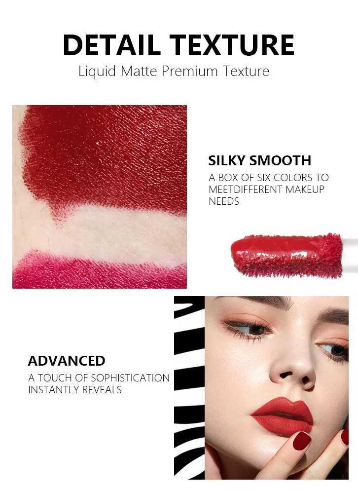 Fit Colors 4-piece Lip Gloss Set Matte Velvet Durable Fruit Stickless Cup Easy Color Diamond Lip Gloss Set W241101