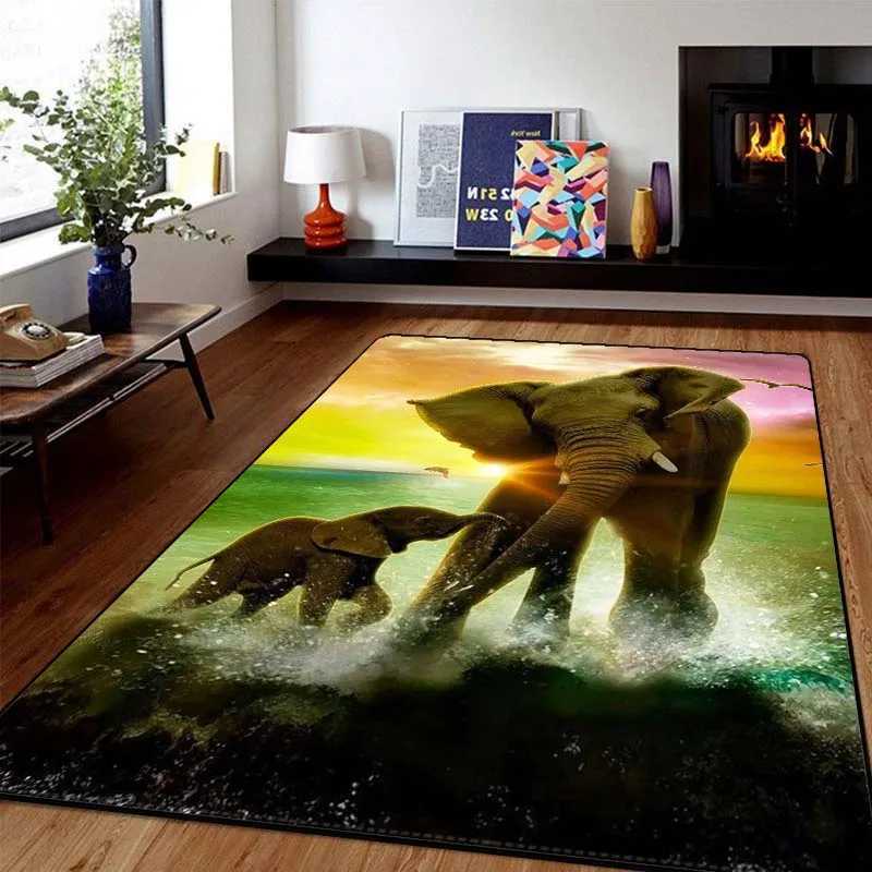 Creative 3D Animals Printing Carpet Rug Tiger Lion Leopard Door Large Mat Bath Mat for Living Room Bedroom Entrance DecorationXJ241101
