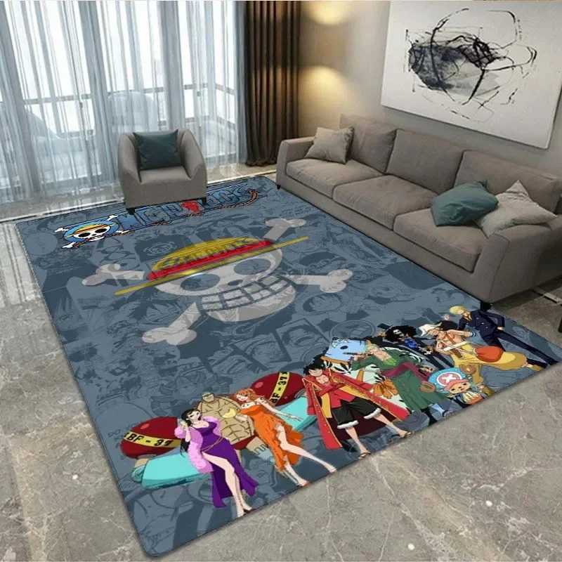 Stylish 3D Print One Piece Anime Rug Living Room and Bedroom Decor Area Rug Door Mat Kids Room Rug Birthday GiftXJ241101