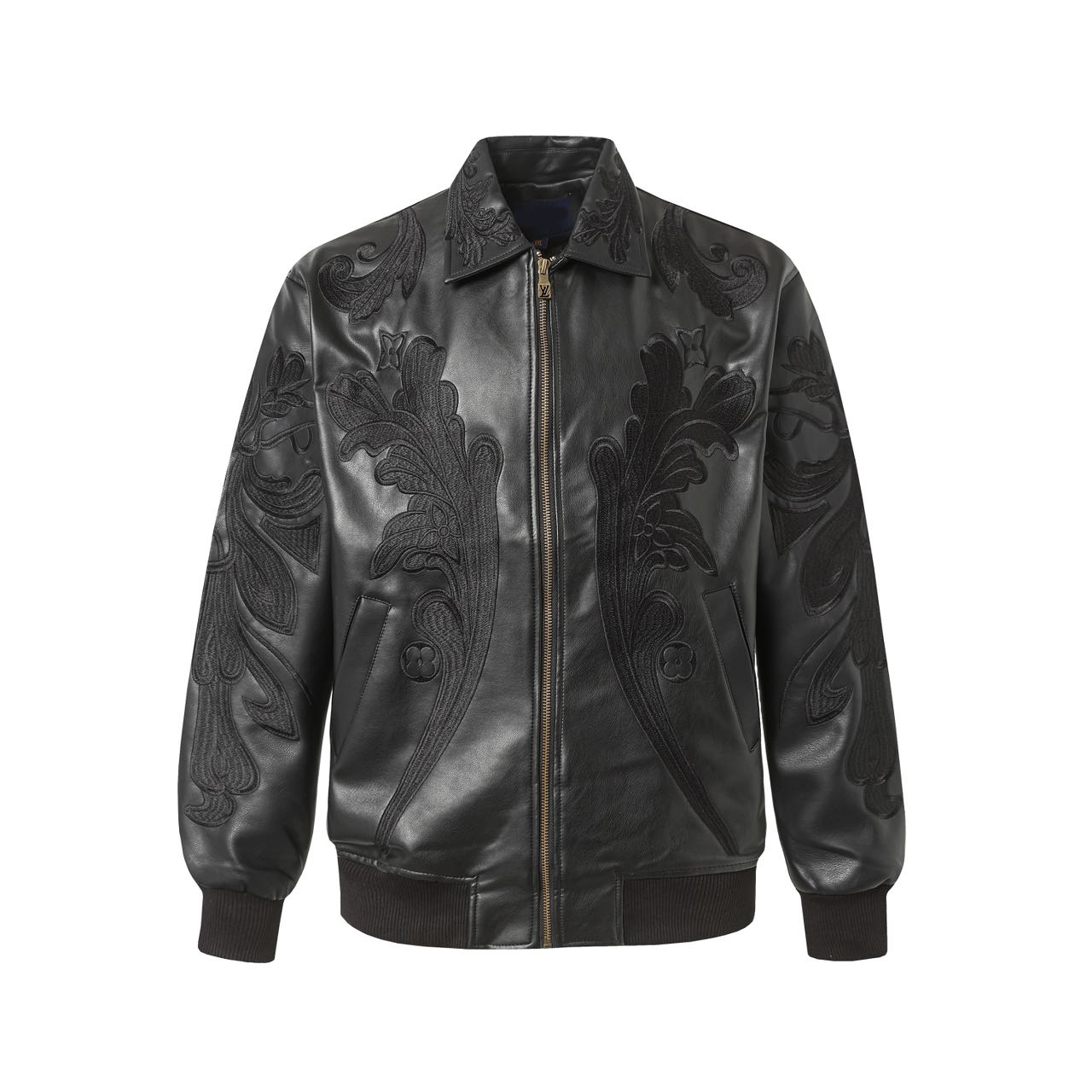 #2 Designer PU Leather Jacket Men's Jacket Men's Winter fashion High quality made leather jacket Solid color men's casual leather 003