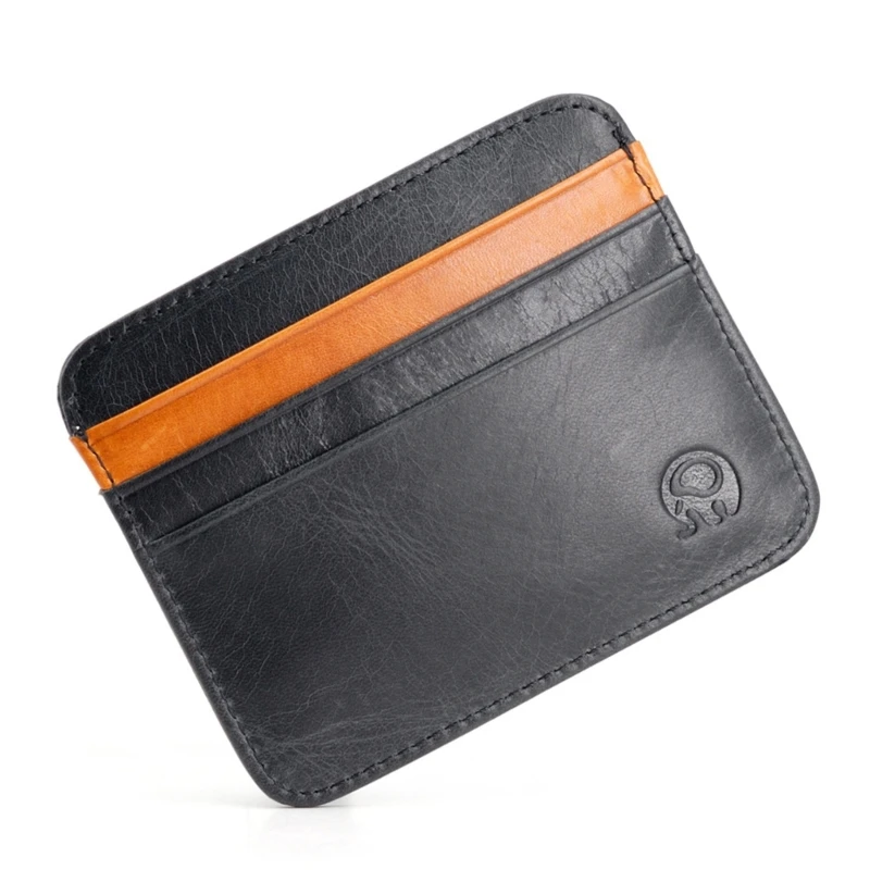 Leather 2025 Coin Purse new Card Holder Wallet RFID Blocking Slim Wallet Birthday Gift F3MD