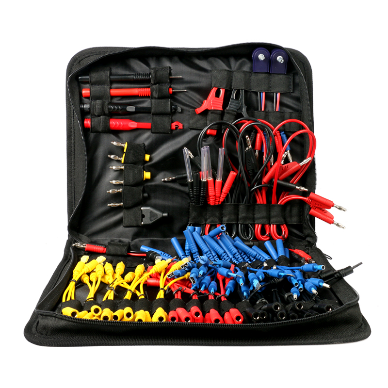92pcs Car Circuit Test Leads Power Probe Wiring Cable Multimeter Terminal Test Leads Connector Wire Alligator Clip For MST9000+
