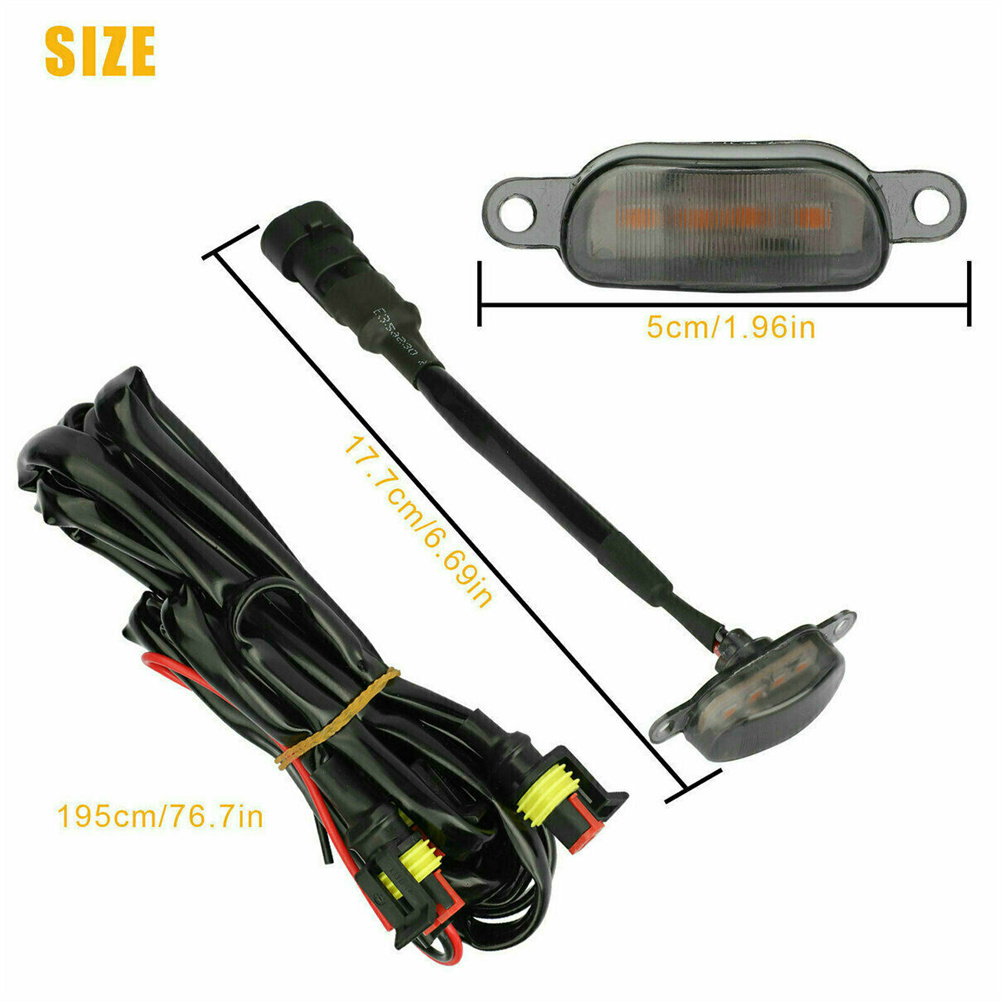 Front Grille LED Light Raptor Style Grill 4pcs Smoked Lens Amber Car Light LED Running Lights For Jeep Grand Cherokee 2003-2021