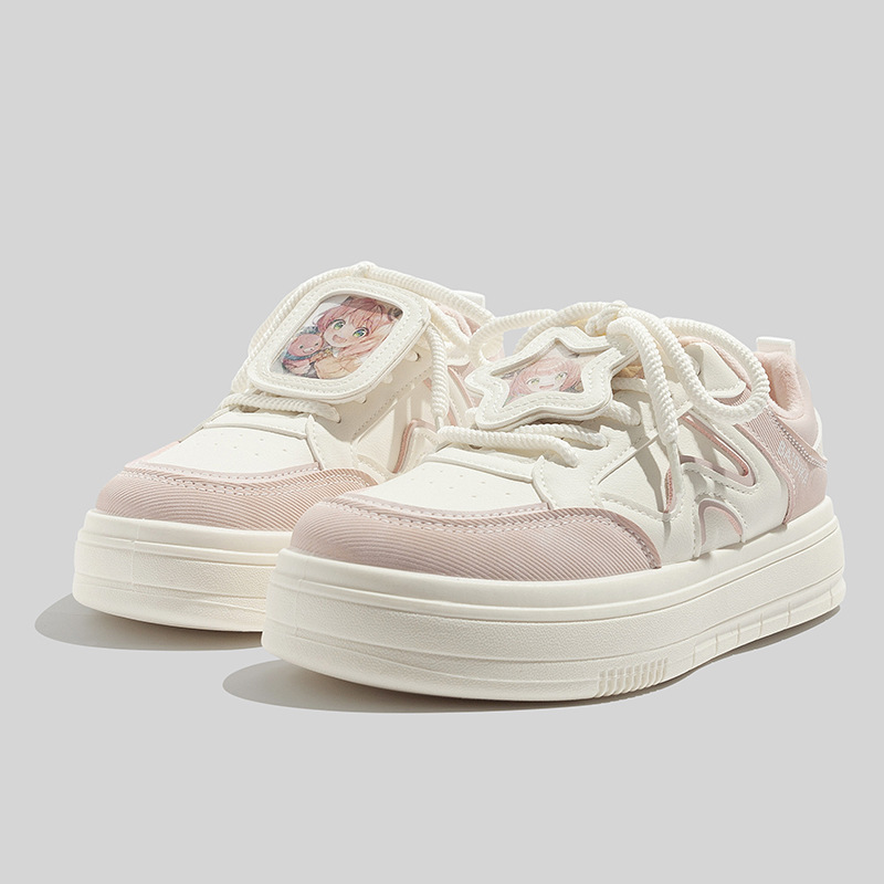 Cartoon Design Fashionable Versatile Velvet Casual Board Shoes