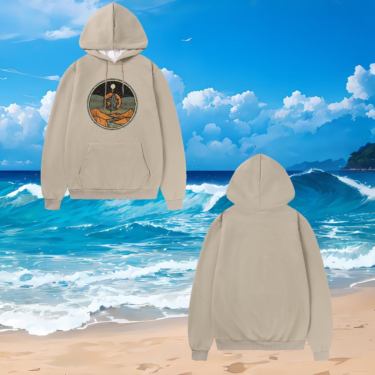 2024 Autumn and Winter Hoodie for Women Top Hoody Lady Womens Hoodie Cartoon Printing S-3XL Thick Fleece Drawstring Long Sleeve Home Outdoor
