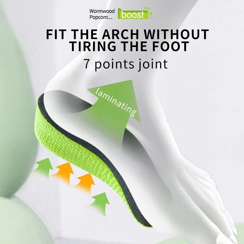 Memory 2025 Foam Height Increase Insoles for Men Women Shoes new Flat Feet Arch Support Orthopedic Insoles Sneakers Heel Lift Care Insole