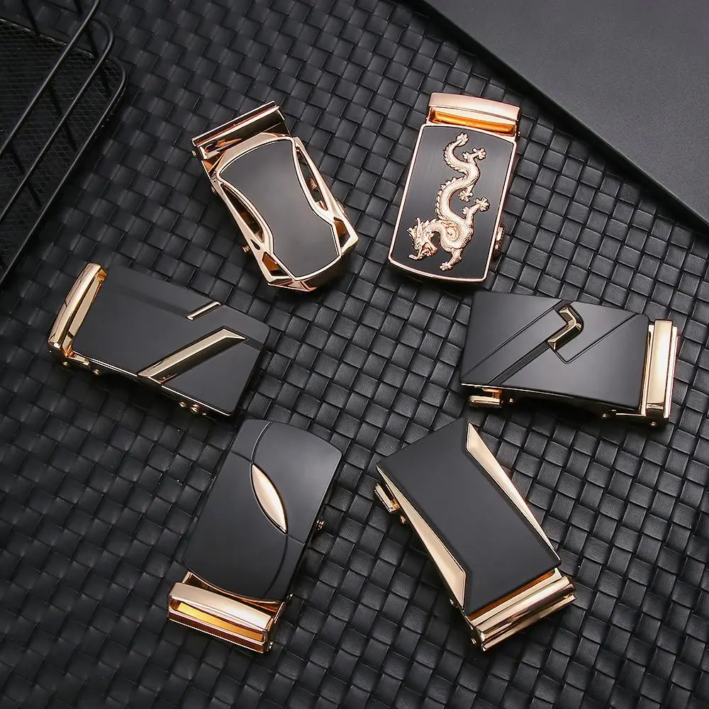 Men Belt Head Belt Buckle 2025 Leisure Belt Head Automatic Buckle Business Clothing Accessories new Suit for width 35mm Slide Belt Strap