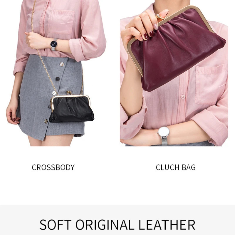 Leather clutch bag soft denim cross body bag coin wallet headphone card holder lipstick box 241031
